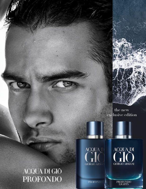 Advertising Image of Acqua Di Gio Profondo Lights Perfume | Buy Online