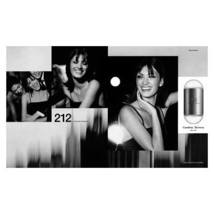 Advertising image of 212 NYC by Carolina Herrera for Women Perfume | Buy Online