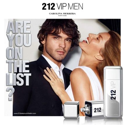 Advertising branding image of 212 VIP Men by Carolina Herrera Perfume for Men | Buy Online
