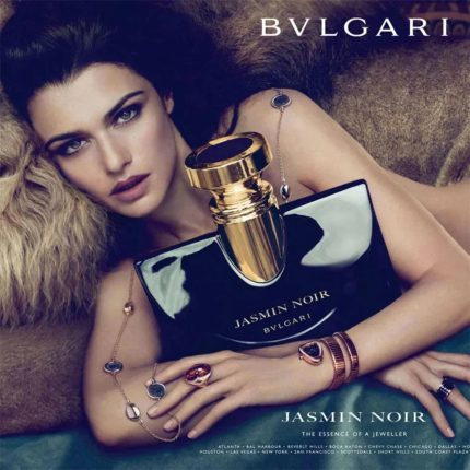 Advertising branding image of Jasmin Noir by Bvlgari perfume | Buy Online
