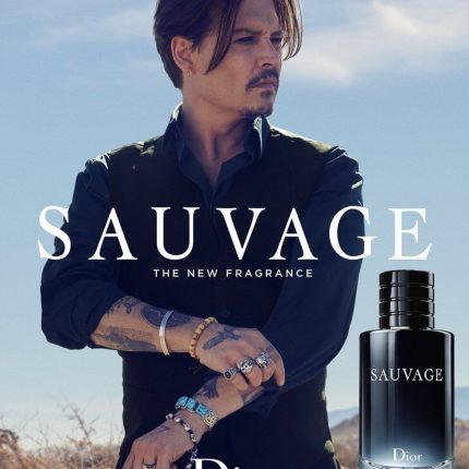 Advertising branding image of Sauvage by Dior perfume for men | Buy Online