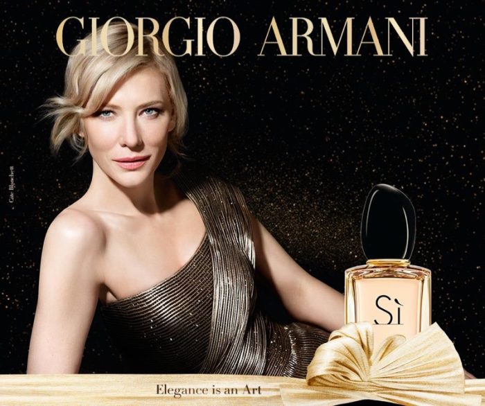 Advertising Image of Si by Giorgio Armani For Women Perfume | Buy Online