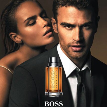 Advertising image of hugo boss the scent perfume for men | buy now