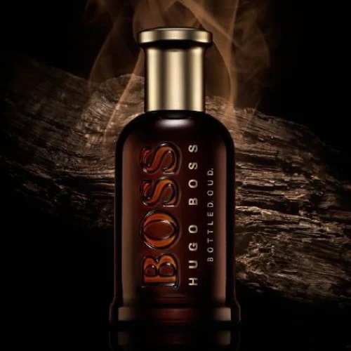 Advertising image of Hugo boss bottled oud men perfume | Buy Online