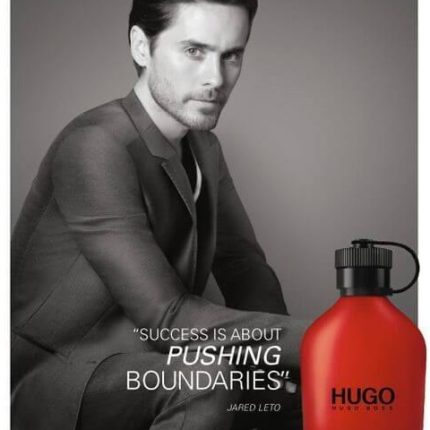 Advertising image of Hugo Boss Red Perfume for men | Buy Online