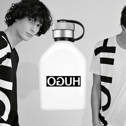 Advertising image of Hugo Boss Reversed male fragrance for men | Buy online