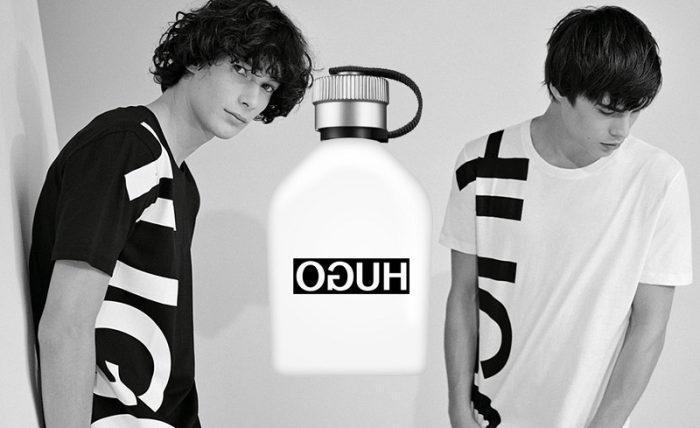 Advertising image of Hugo Boss Reversed male fragrance for men | Buy online