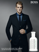 Advertising image of Hugo Boss Unlimited perfume for men | Buy now