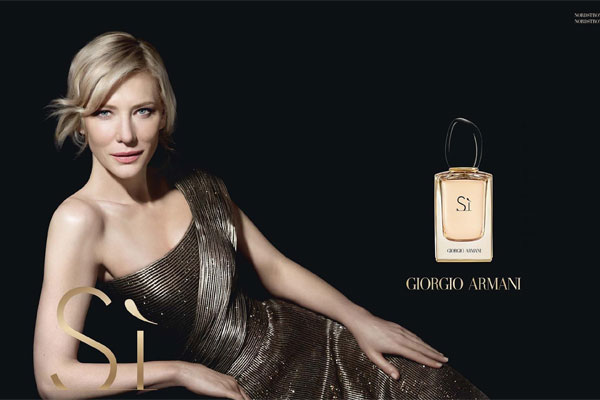 Popular perfume brand Giorgio Armani Advert
