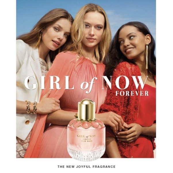 advert for Elie Saab Girl Of Now Forever 90ml EDP for Women Perfume