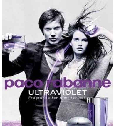 advert for Paco Rabanne Ultraviolet EDP 80ml for Women Fragrance